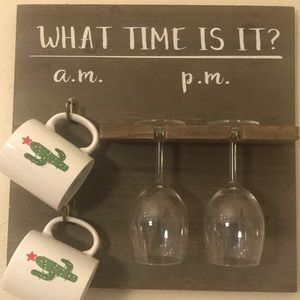 Wall Decor - Kitchen Decor -Wine Glass Holder